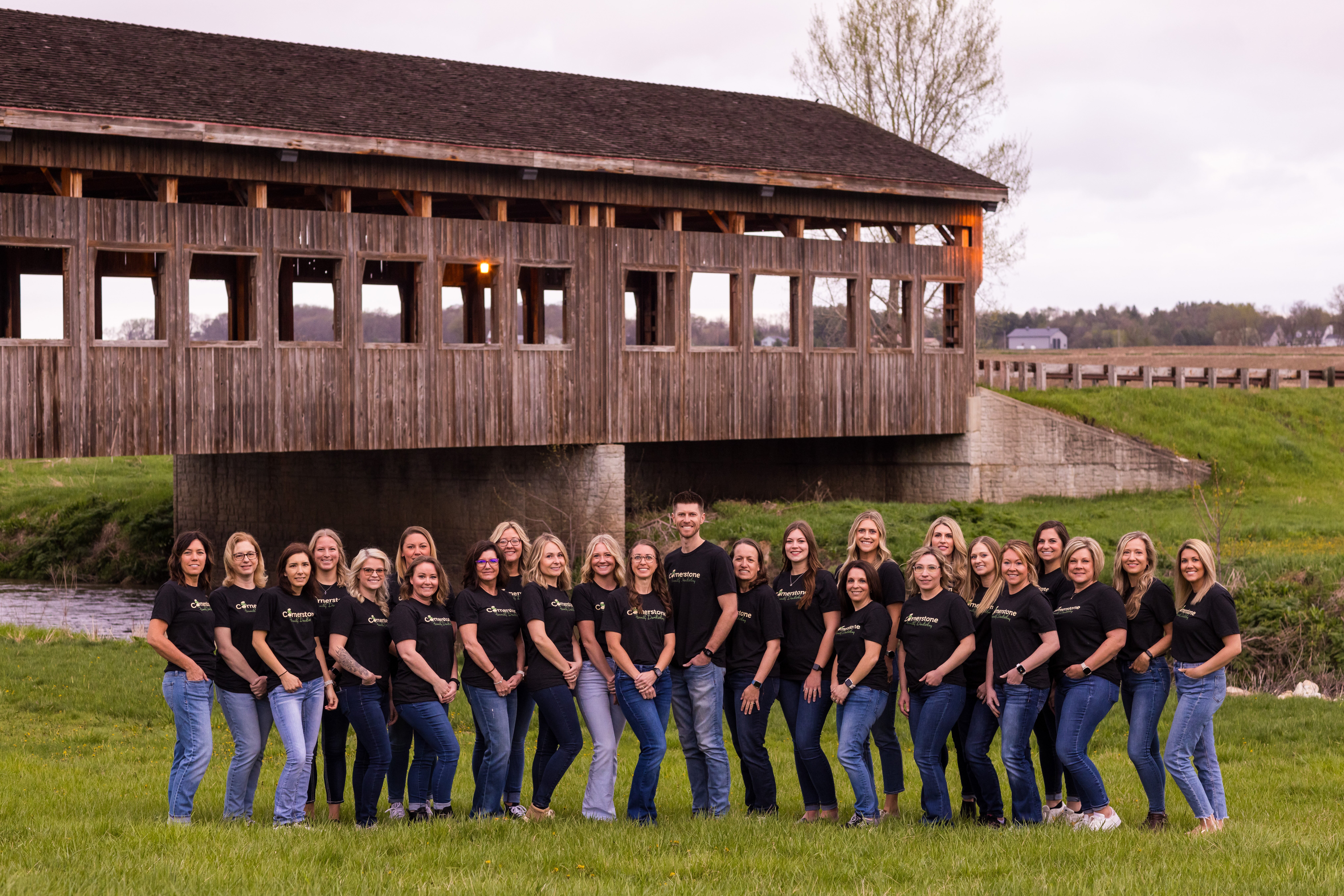 Cornerstone Family Dentistry team in Morrison, Davenport, and Camanche providing comprehensive dental care, ensuring patients receive top-notch treatment and achieve optimal oral health. dental implants